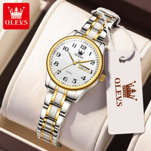 OLEVS Watch for Women Sale Now Original Waterproof Elegant Korean Style Stainless Steel Strap Luminous Ladies Relo with Gift Box