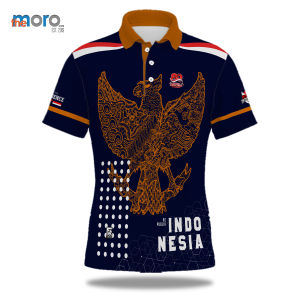 the moro - Kaos Baju Tshirt Jersey Polo/Kerah Pria & Wanita Kemerdekaan ART 08 HUT RI 80 Indonesia