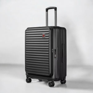 NEWรุ่น L130🇹🇭ลายแนวนอน คลาสสิค เรียบหรู 20 นิ้วเปิดด้านหน้า กระเป๋าเดินทาง 20/24/28