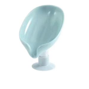 Creative Leaf Shaped Soap Box Drain Soap Holder Punch-free Soap Dish Box Sponge Storage Holder Bathroom Storage Box