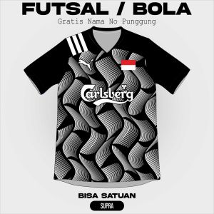 JERSEY SEPAK BOLA / FUTSAL GRATIS NAMA TEAM NO  LOGO DAN DESAIN (SUPRA)