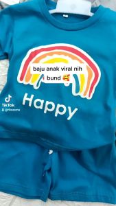 Little Purple: Setelan Kaos Anak Praktis Usia 6 Bulan-6 Tahun