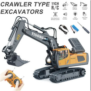 Máy xúc điều khiển từ xa 11/13 kênh gàu kim loại