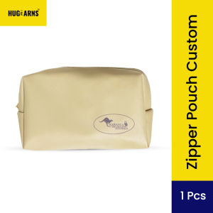 HUGeARNS - Pouch Custom Premium Corporate Merchandise / Custom Pouch Premium / Zipper Pouch Custom / Pouch Kosmetik Custom / Pouch Souvenir Packaging / Souvenir Pernikahan / Souvenir Dompet Pouch Custom / Pouch Custom Nama Logo / Pouch Canvas Custom