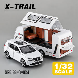 LEO 1:32 Nissan X-TRAIL Caravan Diecast Model Car Alloy Cars Toys Collection Gift For Kids Boy Girl