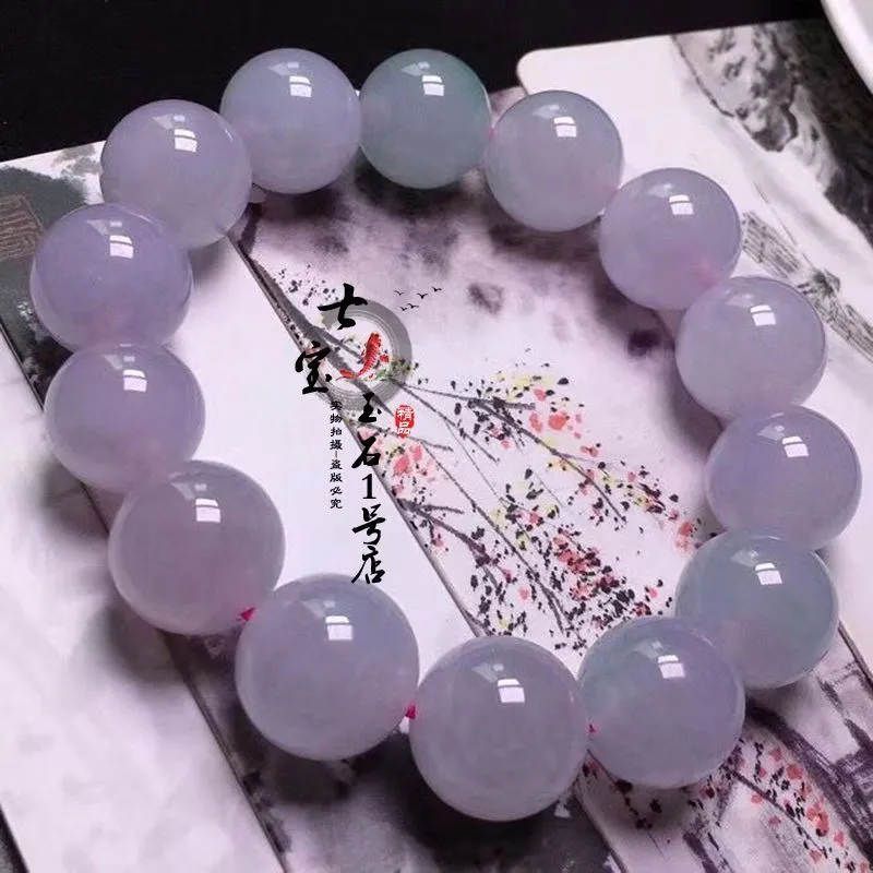 Purple Jade Bracelet Women Fine Jewelry Genuine Natural Myanmar