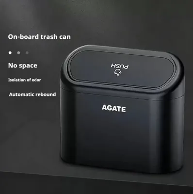 Car Dustbin Box Garbage Flip Lid Dust bin Car Rubbish Trash Bin Tong Sampah Kereta Storage Box 汽车垃圾桶