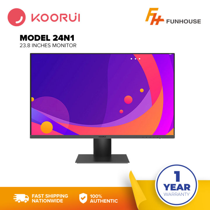 KOORUI 22 Inch Computer Monitor, FHD 1080P Desktop Display, 75HZ