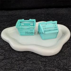 [COD] Home Base ตะกร้า1 12สำหรับใส่ของในบ้านตุ๊กตาของตกแต่งซูเปอร์มาร์เก็ตขนาดเล็กของเล่นสำหรับเด็ก