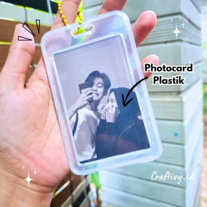 craftivy.id Gantungan Kunci Photocard Akrilik Plastik Transparan ID Card Holder KPOP WIBU PC