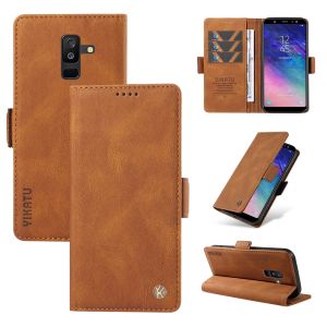 เคส A9 A8 A7 A6สำหรับ Samsung กาแล็คซี่เคสเคสแบบพับปิดได้ J4 J6 2018 / A6 J4 J6บวก2018/J5เคสโทรศัพท์ชั้นนำเคสแม่เหล็กช่องเสียบบัตรกระเป๋าสตางค์หนังเป็นคู่