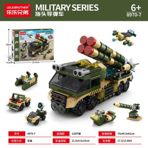 Blocks Toys Steam Train Dinosaur Police Robot SWAT Helicopter 6 IN 1 City Set Building Blocks Toys