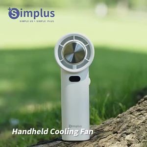 Simplus Portable Handheld Mini Fan  100 Speed Levels  High Speed  Ice-Cooling Function  Type-C Charging  5000mAh