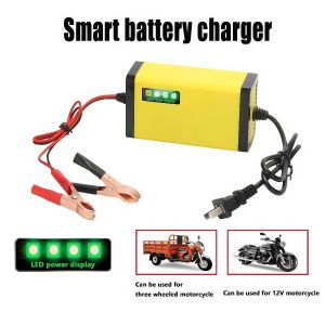 12V DC Battery Charger – Para sa Kotse/Motor Fully Automatic Clip-On Charging Smart Protection System