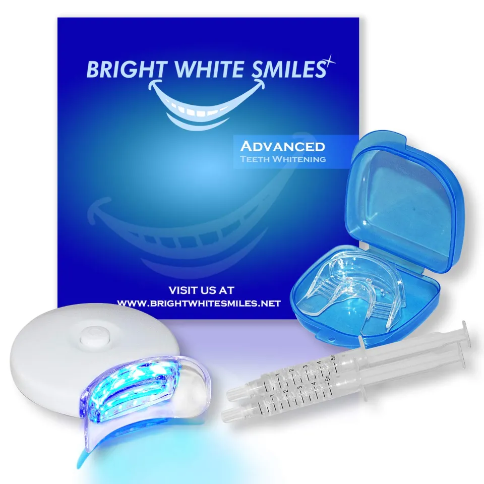 Bright White Smiles Advanced Teeth Whitening Kit LED Light Tooth