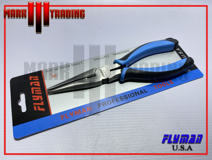 Wiha Long Nose Plier,8 L,Serrated 32923, 1