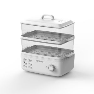 Ankale household multifunctional electric cooker double-layer transparent electric steam cooker food grade PP material food dumpling steaming pot insulation pot multifunctional rice cooker egg cooker steam cooker