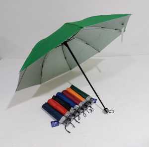 Payung Lipat Lasika 010 Warna Polos Lapis Silver Rangka Kuat Premium