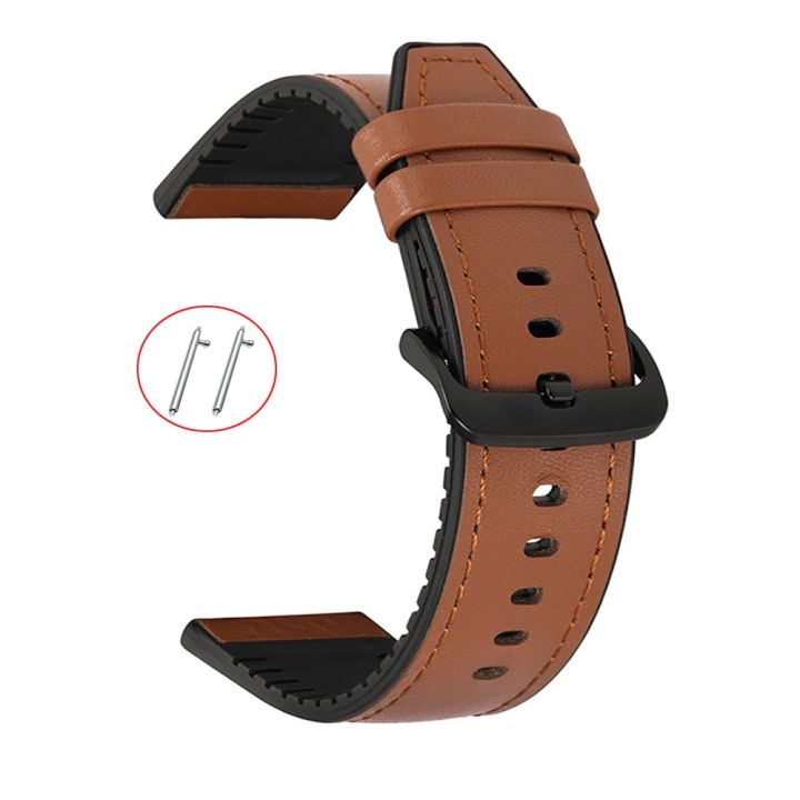 22mm strap For Fossil Gen 5 Carlyle HR Julianna HR Silicone Leather