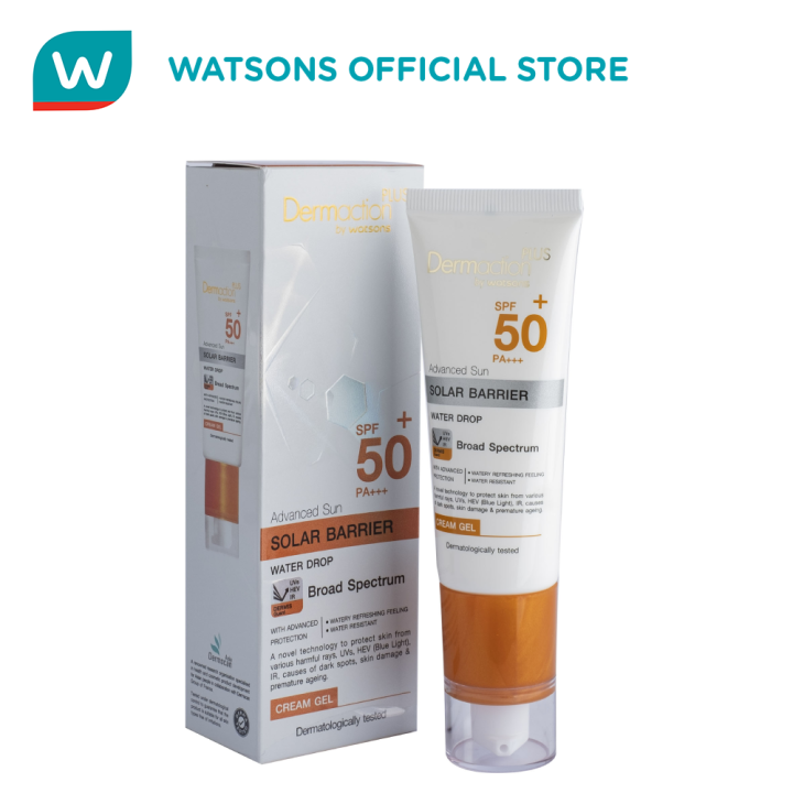 Dermaction Plus by Watsons Advanced Sun SPF50 PA+++ Water Drop Cream Gel 40ml