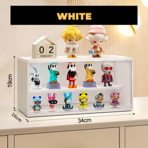 [1PC] Encora Kotak Pameran Koleksi Stackable Figurine Blind Box Dustproof Toys Storage Display Box Kotak Mainan 玩偶展示盒