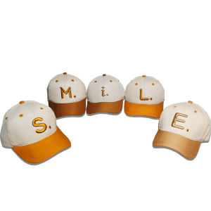 Topi Bisbol Two Color Anak Inisial Abjad A-Z Laki laki Perempuan Usia 3 - 10 Tahun