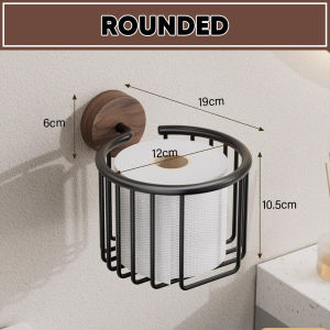 Worthbuy Pemegang Tisu Tandas Aksesori Bilik Air Bathroom Tissue Holder Toilet Roll Holder Wall Mounted Tissue Holder