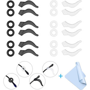 24pcs Eyeglasses Ear Grips Ear Hook Anti - Slip Comfortable Silicone Elastic Eyeglasses Retainers