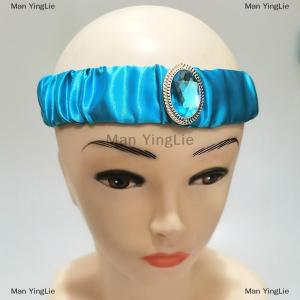 [COD] Man YingLie Girls Jasmine Blue Headbands Large Children Headwear Arabian Princess Hair Bands For Cosplay Party Hair Accessories