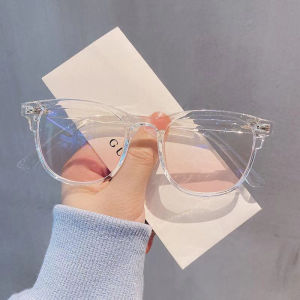 COD🌷แว่นตาป้องกันแสงสีฟ้าคอมพิวเตอร์กรอบกลมสไตล์เกาหลีแฟชั่นนักเรียนเรียบง่ายเบาพิเศษแว่นกรองแสงผู้ชายและผู้หญิง