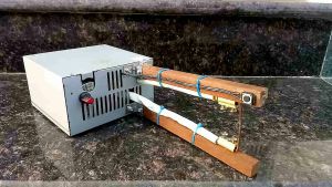 Máy hàn chập mini DIY hàn lồng chim hàn inox que tròn phi 1.1mm