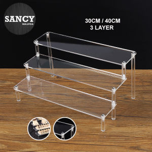SANCY 3/4 Layer 30CM/40CM Acrylic Display Stand Mini Doll Storage Figure Display Rack Cosmetic Shelf - Fulfilled by SANCY