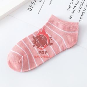 [10ชิ้น] ถุงเท้า สีลูกกวาด สุดฮิตในเกาหลี ห้าสีพาสเทล ใส่ฤดูร้อน เนื้อนุ่ม เหมาะกับสาวๆวัยใส.  PB99