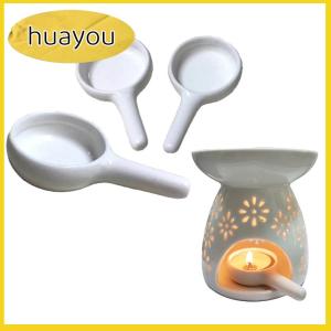 huayou เชิงเทียนเซรามิกเคลือบขี้ผึ้งละลายน้ำมันหอมระเหยถาดกลิ่นหอมเตาหลอมเทียนหอมระเหยสำหรับตกแต่งบ้าน