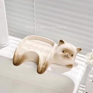 ZZSA Soap Soap Draining Water Household Bathroom Cute Storage Rack P9M4Y