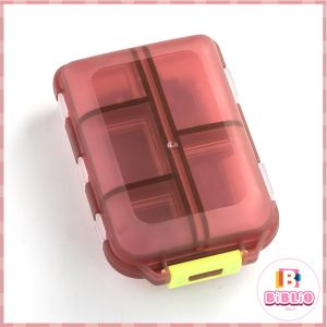 BiBlio Portable 10-compartments Medicine Box Travel Box Storage Case