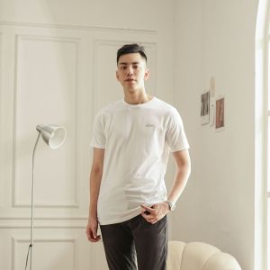 Kale Axelo T-shirt Basic Organic Cotton 24s  Asian Fit | White