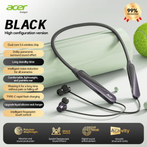 (HD1)Acer OHR561 Earphones Wireless Bluetooth Neck-Mounted Dedicated For Sports Built-In High-Definition Microphone Call Noise Reduction HIFI Sound Quality Headsets