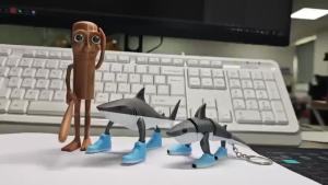 Đồ chơi in 3D Tung Tung Saur Cappuccino Assassino Mô hình sáng tạo cho trẻ em Quà tặng