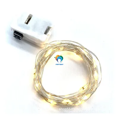 LED luminous light adjustment flash color light string small string light line led luminous light string