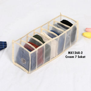 KOTAK PENYIMPANAN DASI TEMPAT KAOS KAKI BOX PAKAIAN DALAM KOSMETIK PREMIUM HIGH QUALITY MX1268 YARRA