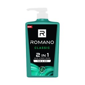 Tắm gội 2 trong 1 Romano 2in1 Classic 650g/chai