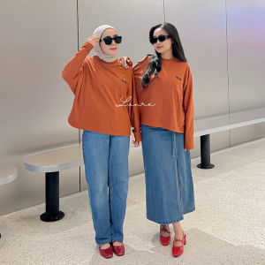 Nada Kaos Batwing Bahan Kaos By Lanre - Atasan Batwing Busui - Blouse Kalong - Atasan Kaos Murah-Blus kelawar-Blouse Oversize Jumbo