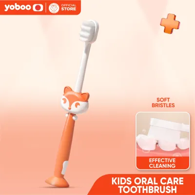 Yoboo Kids Oral Care Toothbrush | Fine Bristles | For Ages 3-9 | Effective Cleaning