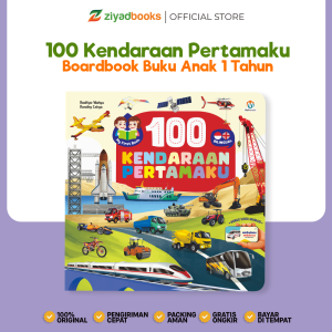 Ziyadbooks - Buku Anak 1 Tahun - 100 Kendaraan Pertamaku - Boardbook Besar