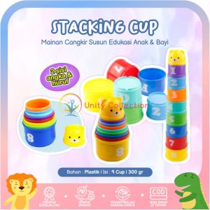 Bayi Cup Mainan Susun Stacking Menara Bayi
