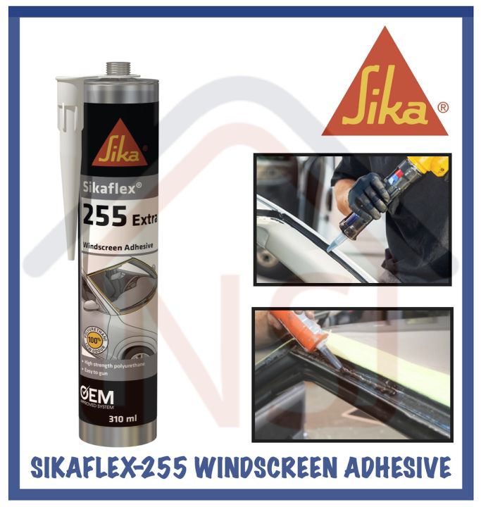 Sikaflex 255 Heavy Duty Windscreen Adhesive/ Sika Glass Silicone