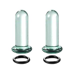 Ear Stretching Set Glass Plugs Gauges with O Rings Single Flare Expander for Body Piercing Women and Men