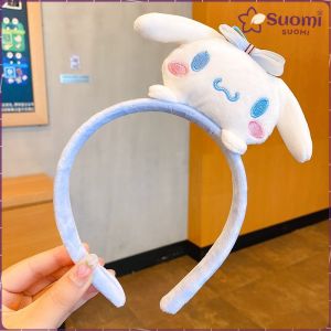 Suomi Kuromi Cartoon Plush Doll Headband Cute Fluffy Sanrio Cartoon Toy