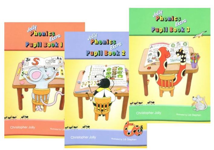 Jolly Phonics Pupil Book 1 - 3 Actions Writing Vocabulary Activity 欢乐拼音
